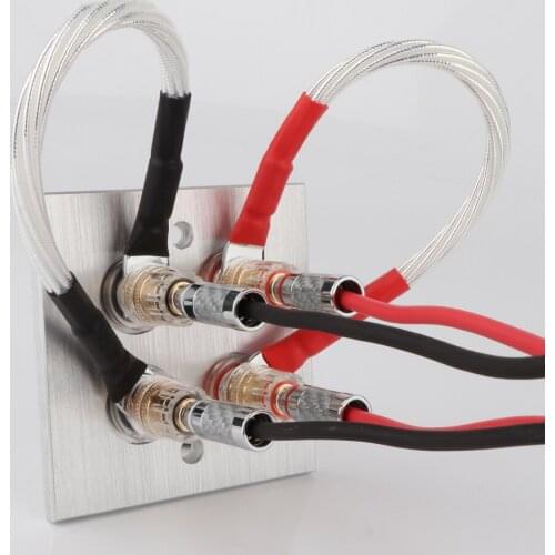 4pcs Hi-End Preffair Odin JUMPER LINKS Hifi Jumper Audio Cable OFC Speaker Cable Pure Copper Spade to Spades Plugs