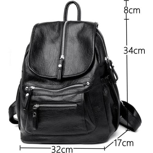 High Quality Women Leather Backpack Designer Lady Sac A Dos mochila mujer Shoulder Bag School Backpacks For Teens Girls Preppy