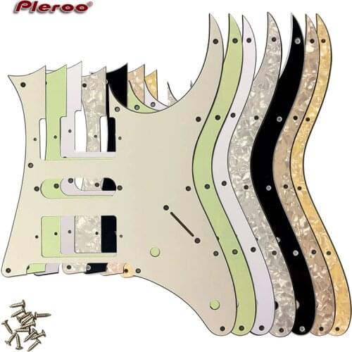 Pleroo Great Quality Electric Guitar Parts - For MIJ Ibanez RG350 EXZ Guitar Pickguard Humbucker HSH Pickup Scratch Plate