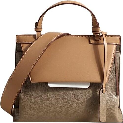 Womens Shoulder Bag Casual Blue Small Square Bag Women 2021 Summer New Buckel Messenger Bags Woman Fashion Brown Handbag