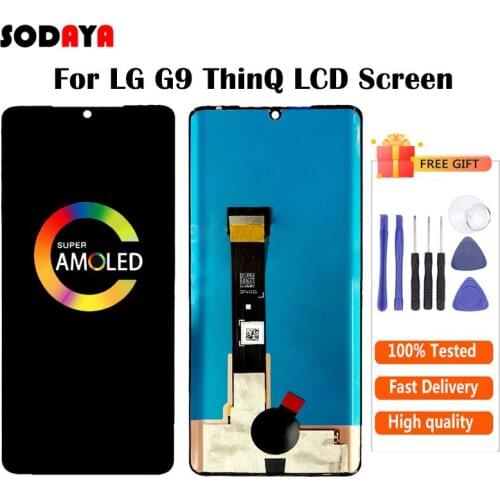 For LG G9 ThinQ LCD Display Touch Screen Digitizer Assembly Replacement For LG Valvet G910 LCD Free Shipping