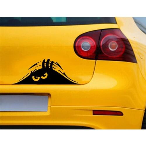 2pcs Funny Peeking 3D Big Eyes Sticker Waterproof Self-adhesive Car Sticker Scratch Cover Decal Auto Decoration Car Styling