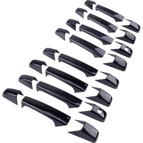 12pcs Car Door Handle Cover Trim 4 Doors Fit for Chevy Silverado 1500 2500 3500 Tahoe GMC Sierra 2007-2010 2011 2012 2013 2014