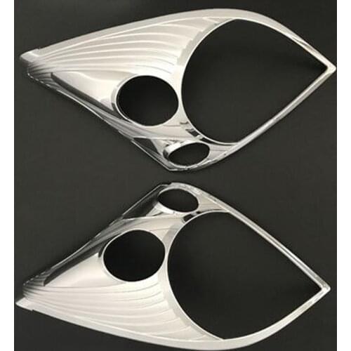 2003-2009 ABS Chrome For Toyota Land Cruiser Prado 120 Front Lamp Headlight Cover For Toyota Land Cruiser Prado Fj120 FJ 120