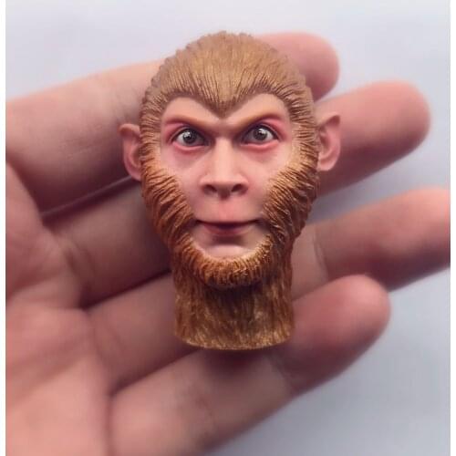 Alakazam the Great Head Sculpt 1/6 Scale Monkey King Sun Wukong Head Model Toy