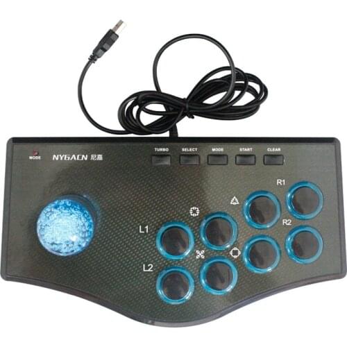 Arcade Fight Stick PC Fighter Game Controller Fighting Joystick for PC Computer XInput/PC DirectInput / Switch/TV