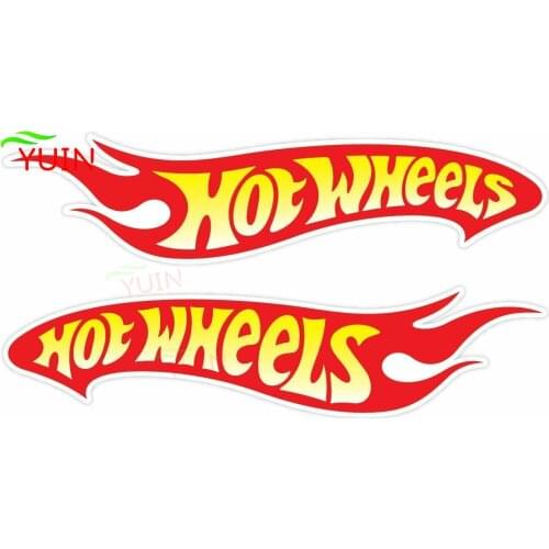 Car Sticker Fashion PVC Decal Set of 2 Suitable for Hot Wheels Helmet Racing Moto Cross Cars 4x4 RV Waterproof Decals 20*5cm