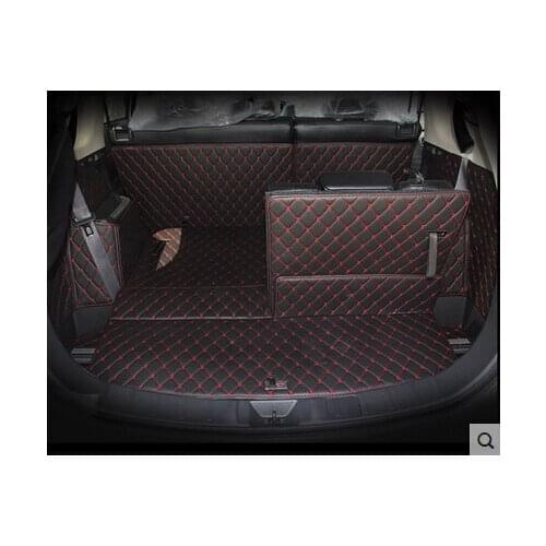 Car Custom Special Trunk Mats For Mitsubishi Outlander 7seats Durable Waterproof Carpets For Outlander 7 Seats Lagguge Pad