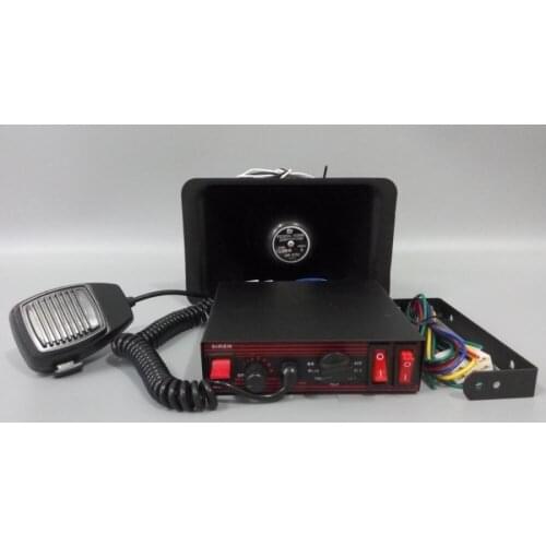CJB9200E 100W car warning alarm amplifier with microphone,7 warning sounds, 2light switches +100W speaker