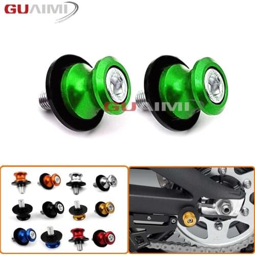 For KAWASAKI ER-6N 2005-2015 ER-6F 2006-2014 ER-4N 2011-2013 KLE650 Versys650 07-13 Versys1000 12-15 M10 Swingarm Sliders Spools