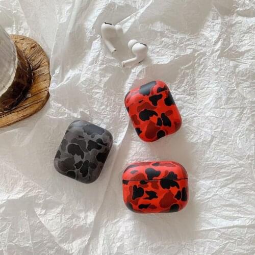 Classic Japan Camouflage Camo Earphone Case For Apple AirPods 3 2 1 Pro Wireless bluetooth headset 360 Protect Cover Fundas