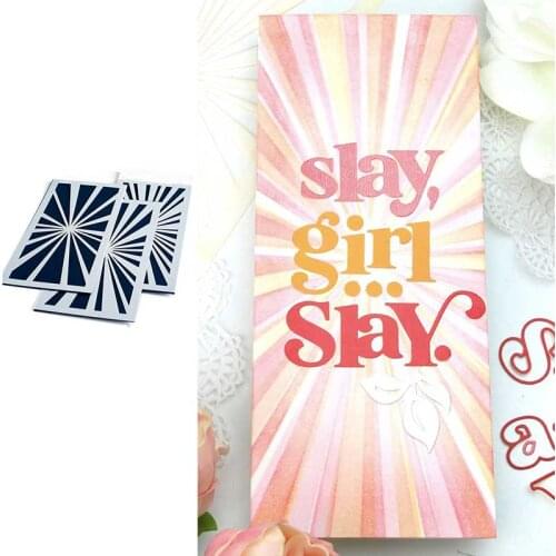 Square Shine Stencil Scrapbook Diary Decoration Embossing Template stencils Diy Greeting Card Handmade New for 2021 Arrive