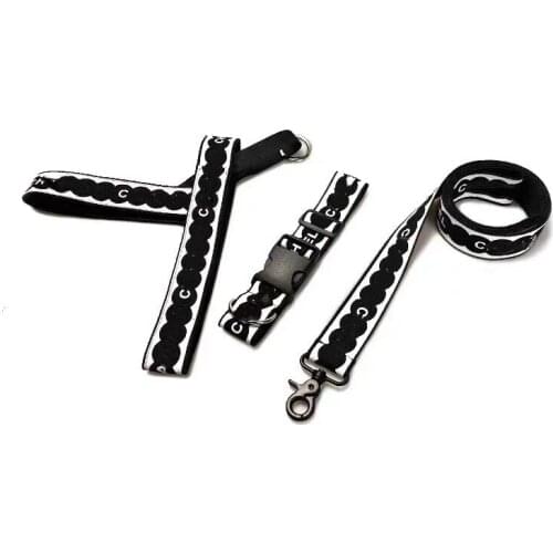 Fashion Collar For Dog Cats Nylon Leashes For Small Pet New Dogs Collar Leashes Harness Set Larger Pet Schnauzer Pug Puppy