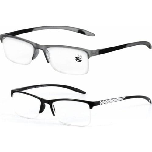 Retro Reading Glasses Men 1.0-4.0 Presbyopic Eyeglasses Full Frame +1.0 To +3.5 Portable W715