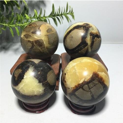 3pcs (40-45mm) Natural septarium quartz crystal ball