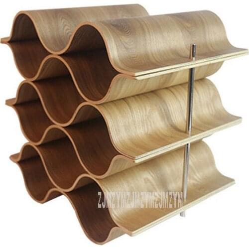 New Wooden Red Wine Rack 5/8 Bottle Mount Holder Solid Wood Bottle Display Rack Grape Wine Shelf Exhibition Organizer