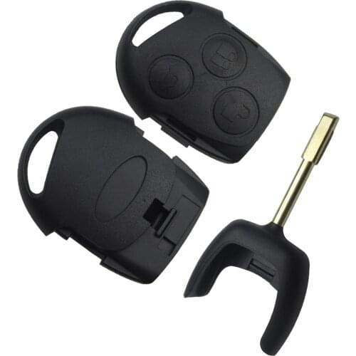 Okeytech 3 Buttons Blade Uncut with remote key Car Key Shell Case Suit For Ford Mondeo Focus 2 3 Festiva Fiesta Transit car keys