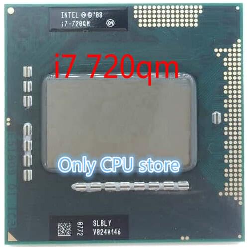 Original intel CPU laptop i7-720QM 6M Cache 1.6GHz to 2.8GHz i7 720QM SLBLY PGA988 45W Laptop Compatible PM55 HM57 HM55 QM57