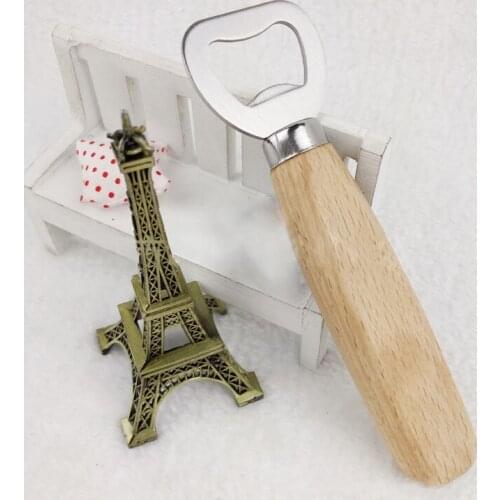 Personalized Wood Beer Bottle Opener Wooden bottle openers For Wedding Party Gift laser engraved custom wedding favors