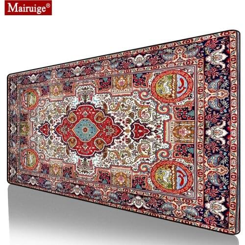 Persian Rug Mouse Pad XXL Gamer Desk Mat Large Keyboard Pad Gaming MousePad Bohemian 900x400mm for Laptop Table Pads