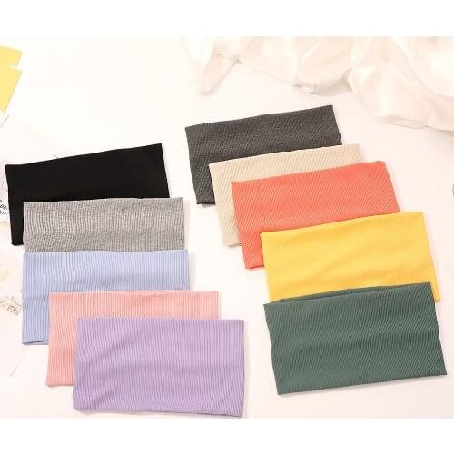 New Fashion Knitted Yoga sports popular headband Large sweat-absorbent breathable running hair turban for Women Girl Headwear