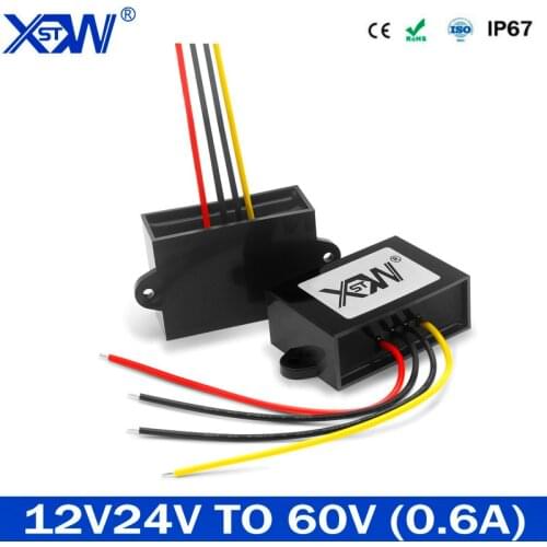 12V 24V TO 60V 0.6A DC DC Step Up Boost Converter For Automotives Newest Model CE RoSH Free Shipping