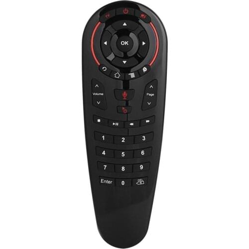 G30S Remote Control 2.4G Smart Voice Air Mouse 33-Key Gyroscope Induction Remote Control for TV Projector Set-Top Box
