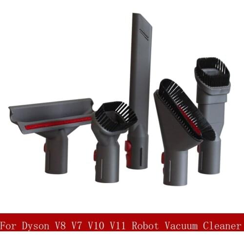 Dust Brush Suction Head for Dyson V8 V7 V10 V11 Robot Vacuum Cleaner Parts Accessories Replacement Connector Hose Kit