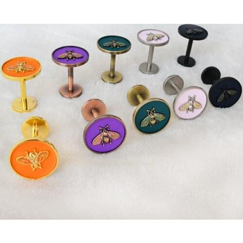 QGVLish 2Pcs/Pair Bee Decor Zinc Curtain Hooks Coat Hanger Tiebacks Buckle Holdback Tassel Brush Hook Curtain Holder Accessories