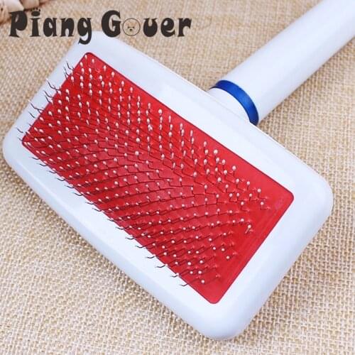 Pet Dog Comb Comfotable Brush Plastic Handle Puppy Cat Dog Massage Combs Bath Brush Multifunction Pet Grooming Tool