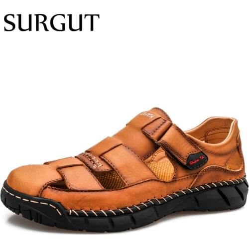 SURGUT Summer Light Cushioning Outdoor Sandals Breathable Beach Shoes Soft Wear Resistant Sports Sandals Walking Casual Shoes