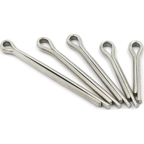 5pcs M6 stainless steel opening pins hairpin spring pin elasticity plug dowels positioning U shape dowel GB91 35mm-100mm long