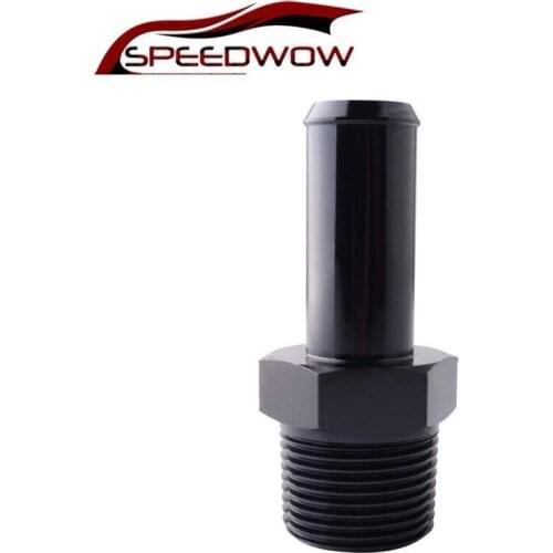 SPEEDWOW 3/4NPT Straight Barb Nipple Hose Barbs Aluminum Alloy AN12 Fitting Hose Adapter Professional Spare Parts