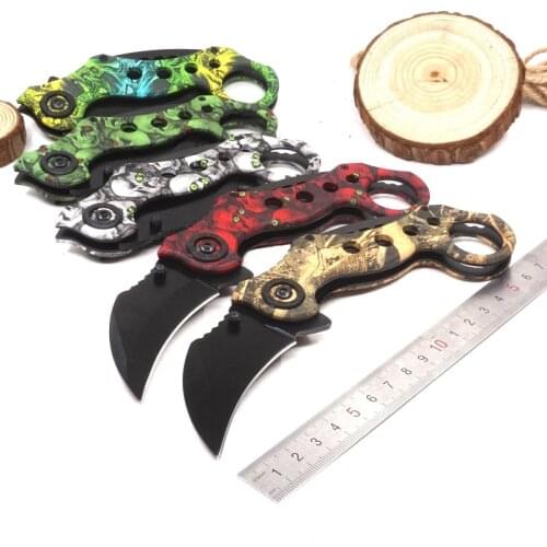 7.09'' CS GO Tactical Knives Claw Folding Karambit Knife Outdoor Self-defense Tool 440C Survival Camping Hunting Knife 5 Style