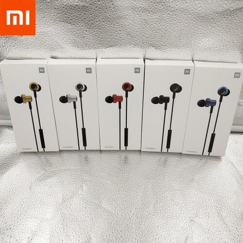 Xiaomi Double Dynamic Earphone In-ear 3.5mm Bass Headset With Mic Stereo Earbuds For Mi 10 Lite Note 10 CC9 A3 Redmi Note 9s 8 T