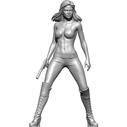 1/24 Resin Model figure GK, TERRA, Future female warrior, Unassembled and unpainted kit