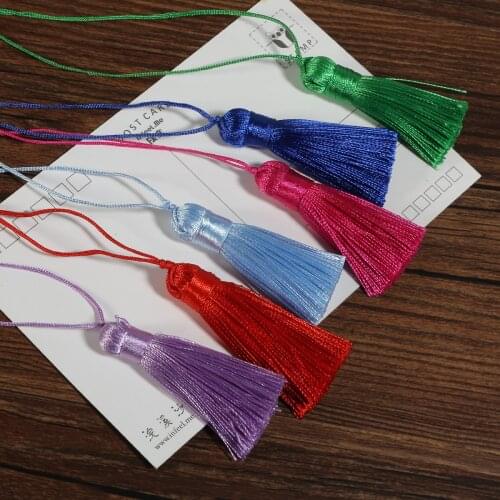 1PC 2.5cm Cotton Thread Fabric Tassel DIY Pendant Jewelry Bracelet Key Making Fringe Trim Craft Tassels Sewing Accessories