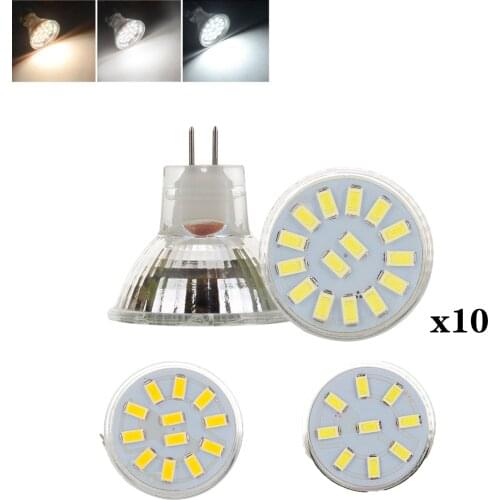 10X MR11 GU4.0 Base LED Bulb, Warm Cold Neutral White, Vivid and Natural Light, Replace 10W 20W Halogen Bulb with 2W 3W 4W LED