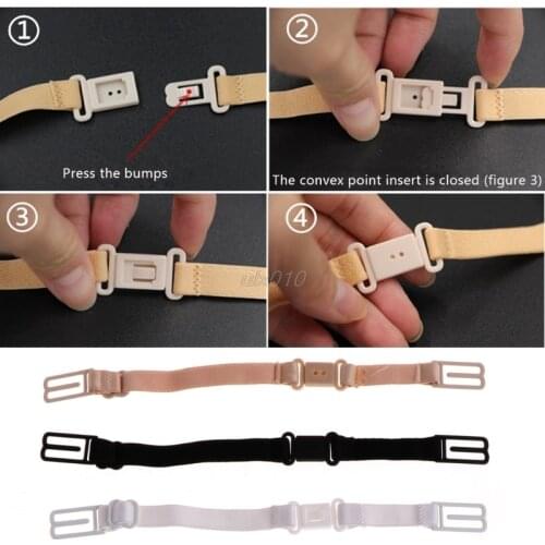3 Pcs Upgrade Women Anti Slip Bra Straps Adjustable Holder Belt With Back Clip Whosale&DropShip