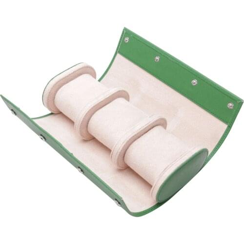 3 Slots Portable PU Leather Watch Box Roll Storage Organizer Mechanical Mens Watch Display Holder Cases Jewelry Gift Boxes Case