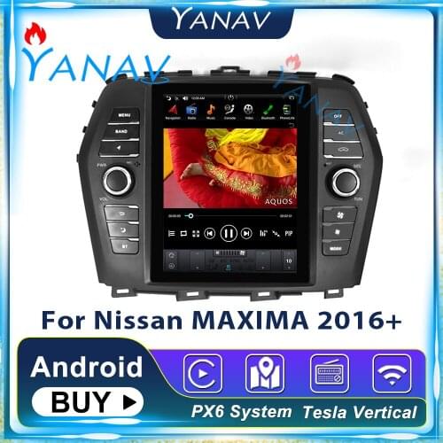 Android System Car Radio GPS Navigation Multimedia Player For Nissan MAXIMA 2016+ Stereo Receiver Vertical Tesla DVD Screen
