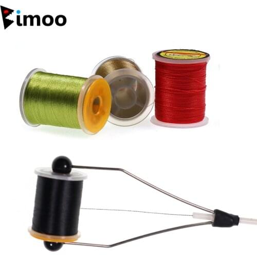 Bimoo 50D 7 Colors Fly Tying Thread for Size 16-22# Midge Nymph Small Dry Flies Fly Fishing Lure Making Material