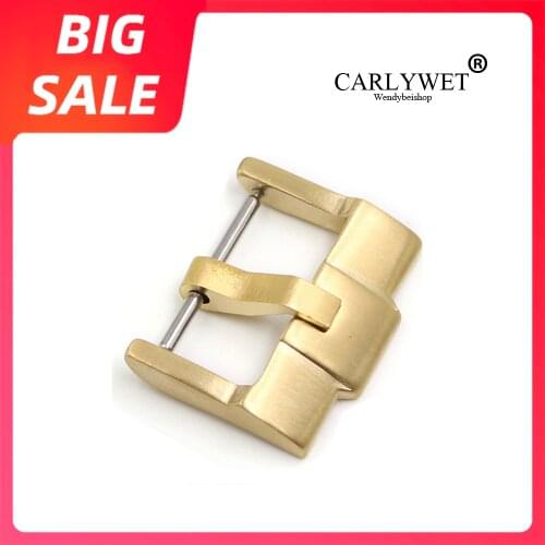 CARLYWET 18 20 22 24mm Silver Brushed Black Stainless Steel High quality Pin Watch Buckle Clasp For Audemars Piguet Rolex Tudor