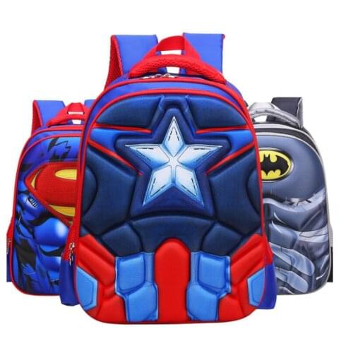 2019 Children Captain America Backpack boys girls Primary school Backpack kids Kindergarten backpack Schoolbag Mochila Infantil