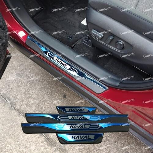 For Great Wall Haval Hover H1 H2 H6 H7 H4 H9 F5 F7 F9 H2S Car Door Sill Accessories Scuff Plate Protector Pedal Styling Sticker