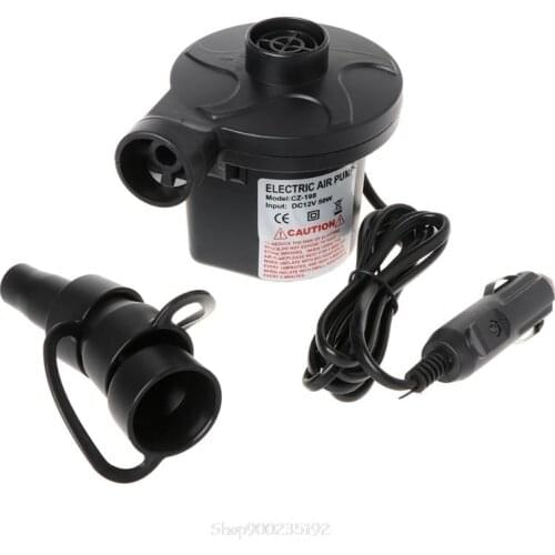 Electric Air Pump Portable Air Mattress Pump Inflator Deflator For Inflatables Au 12 20 Dropship