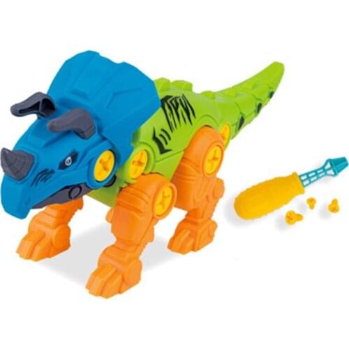 Nut Disassembly Screwing Blocks Dinosaurs Tyrannosaurus Velociraptor Dino Children Puzzle Toys