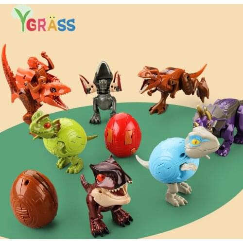 Jurassic World Dinosaur Toys Finger Animals Action Figure Cute Transform Robot For Children Boys Gifts Velociraptor