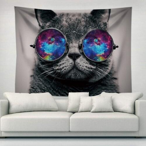 Cat tapestry wall hangings home hanging pictures decorative tablecloth background cloth picnic cushion