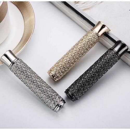 Honest Commercial Metal inflatable lighter, carved flame small portable long lighter